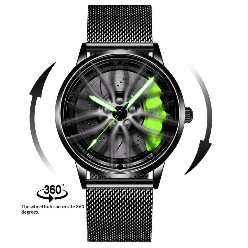 Hollowed-out Hydraulic Mens Quartz Watch