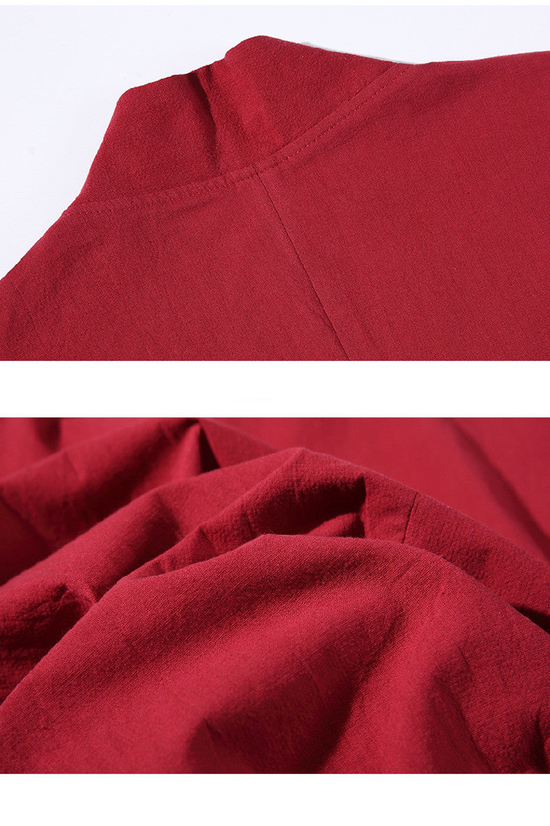 Short Cape 7 / 4 sleeve road Robe