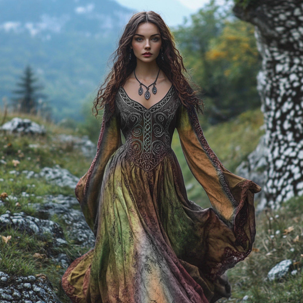 Fashionable Casual Dress With Digital Print