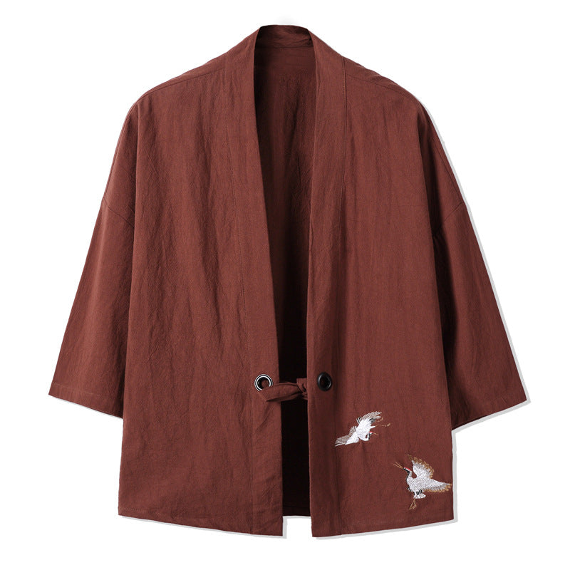 Short Cape 7 / 4 sleeve road Robe