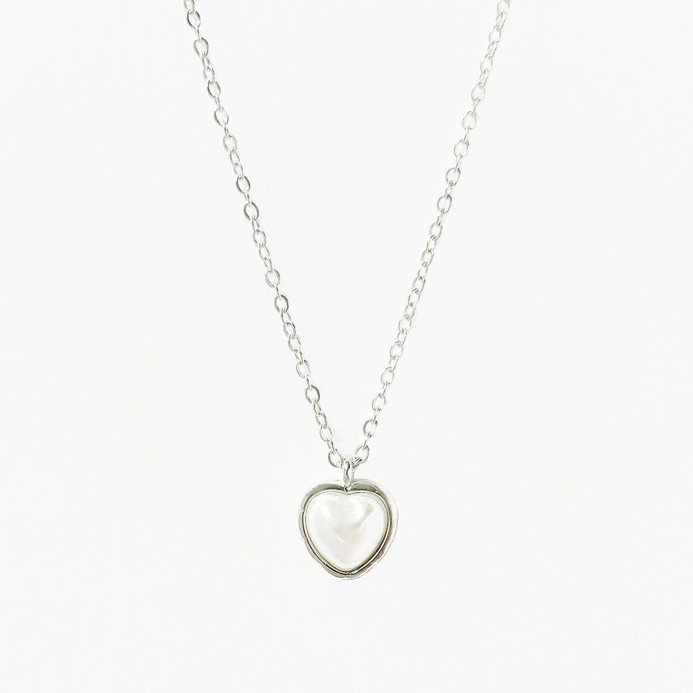 Sweet Pendant Rock Candy Heart Clavicle Necklace