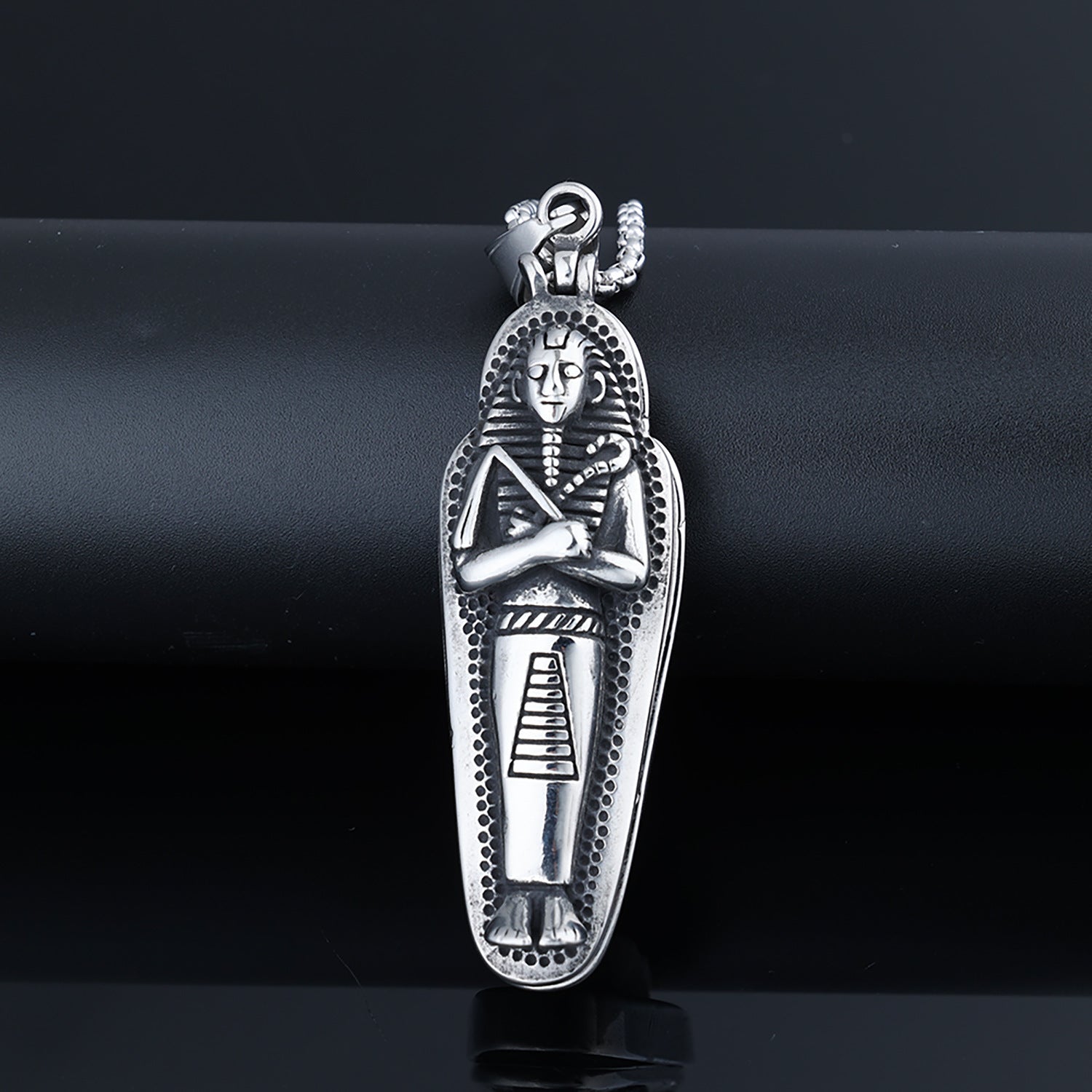 Vintage Titanium Steel Trendy Necklace In A Mummy Design
