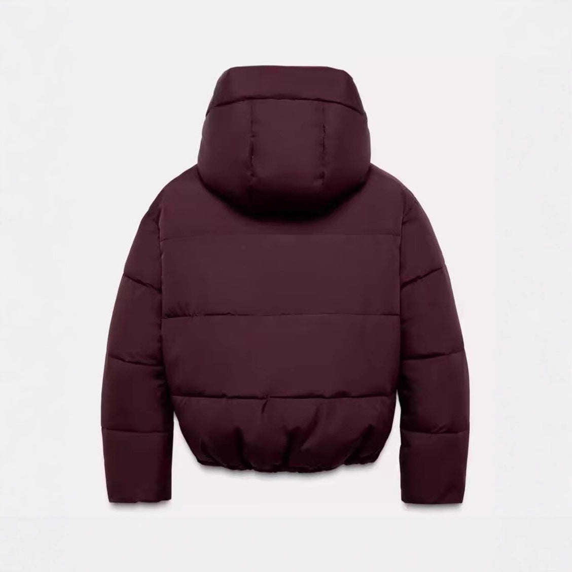 Two-tone Hooded Cotton Padded Jacketcoat