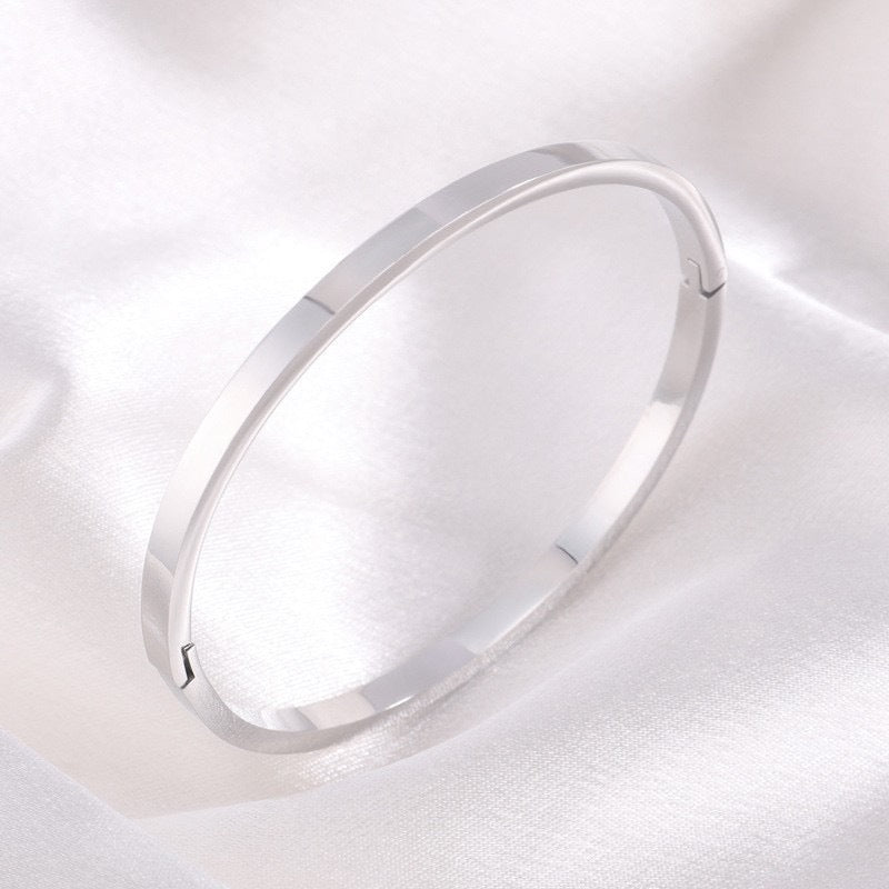 Stainless Steel DIY Engraved Name Trendy European And American-style Bracelet