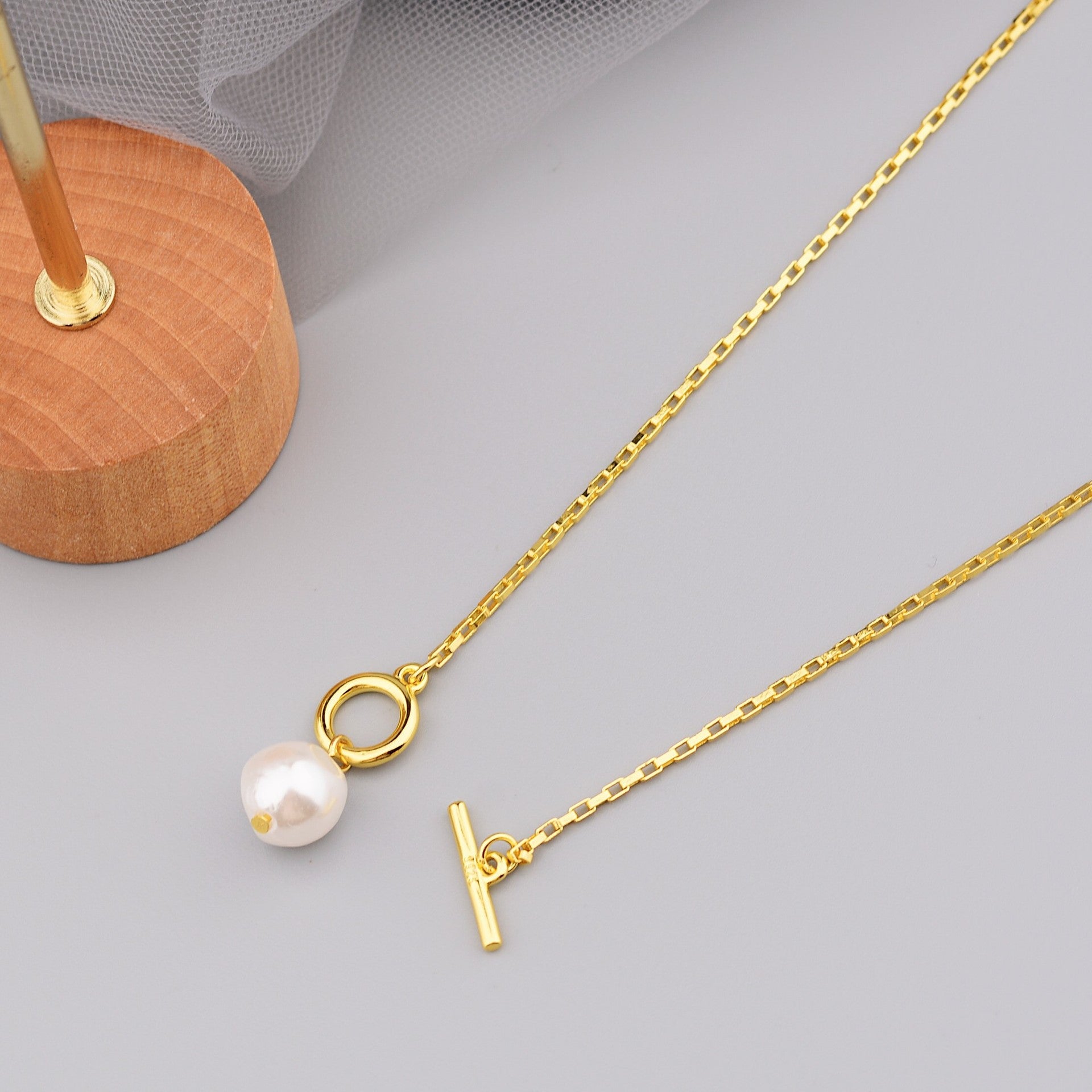 New Korean Minimalist Irregular-shaped Small Pearl Necklace