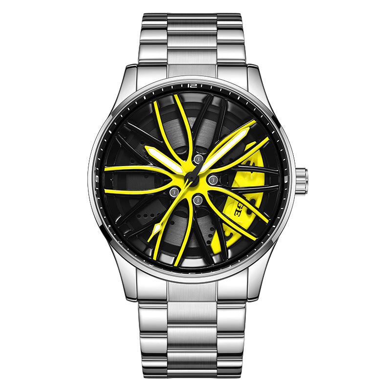 Rotating Dial Watch With A Hollowed-out Design