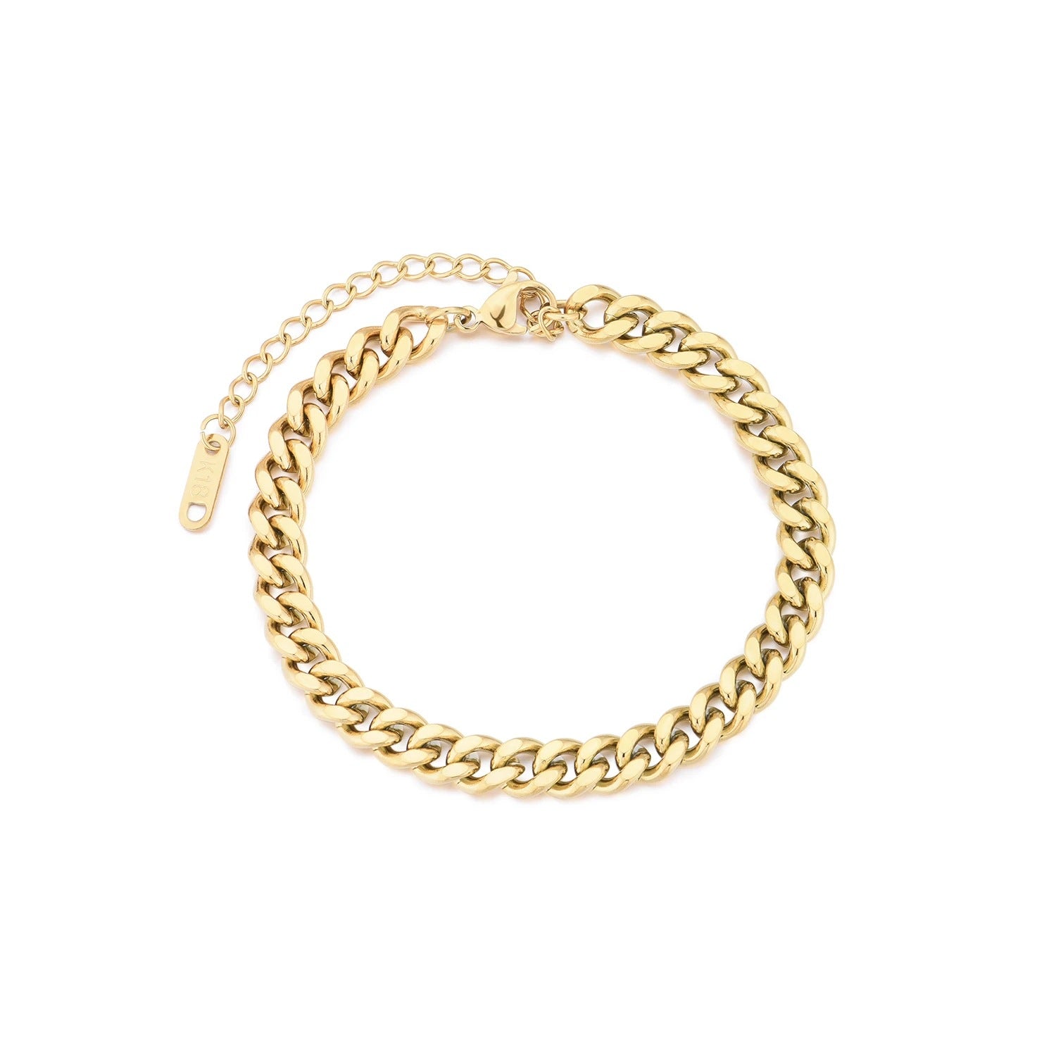 Stainless Steel Gold-plated Chain Bracelet