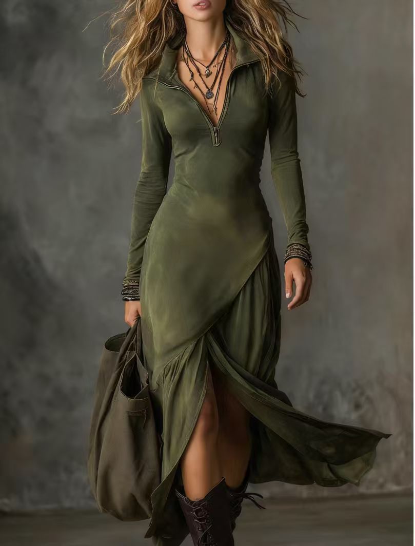 Fashionable Minimalist And Slim Fit Womens Dress