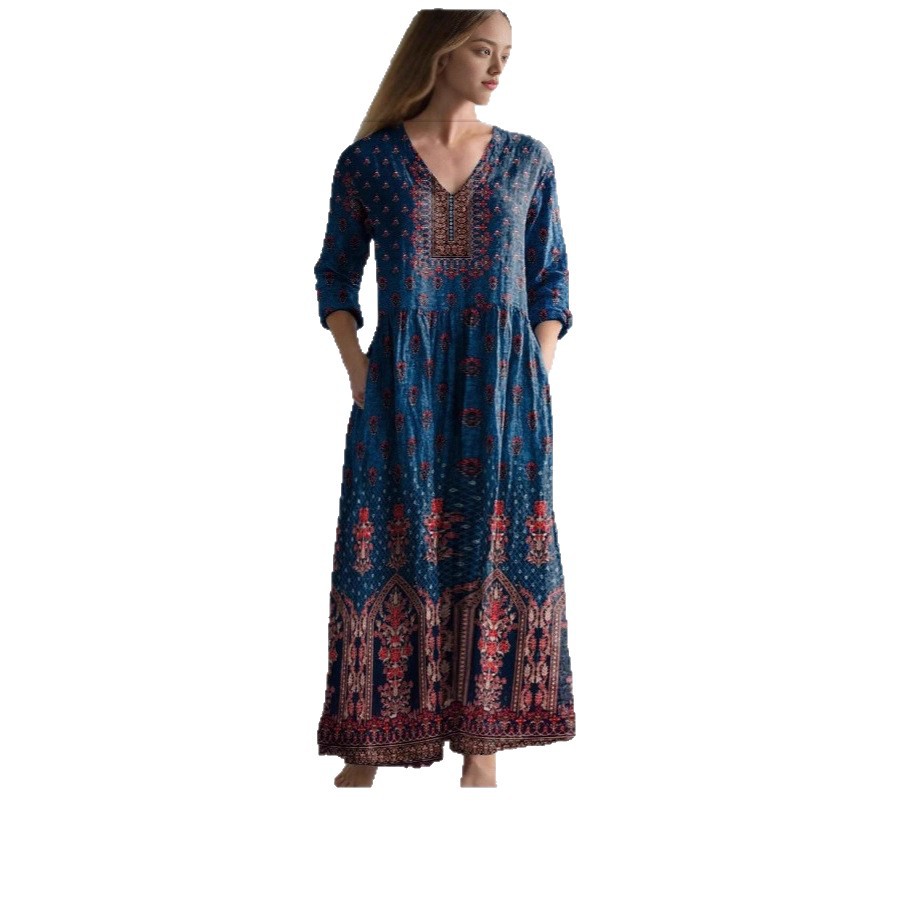 Fashionable Casual Dress With Digital Print