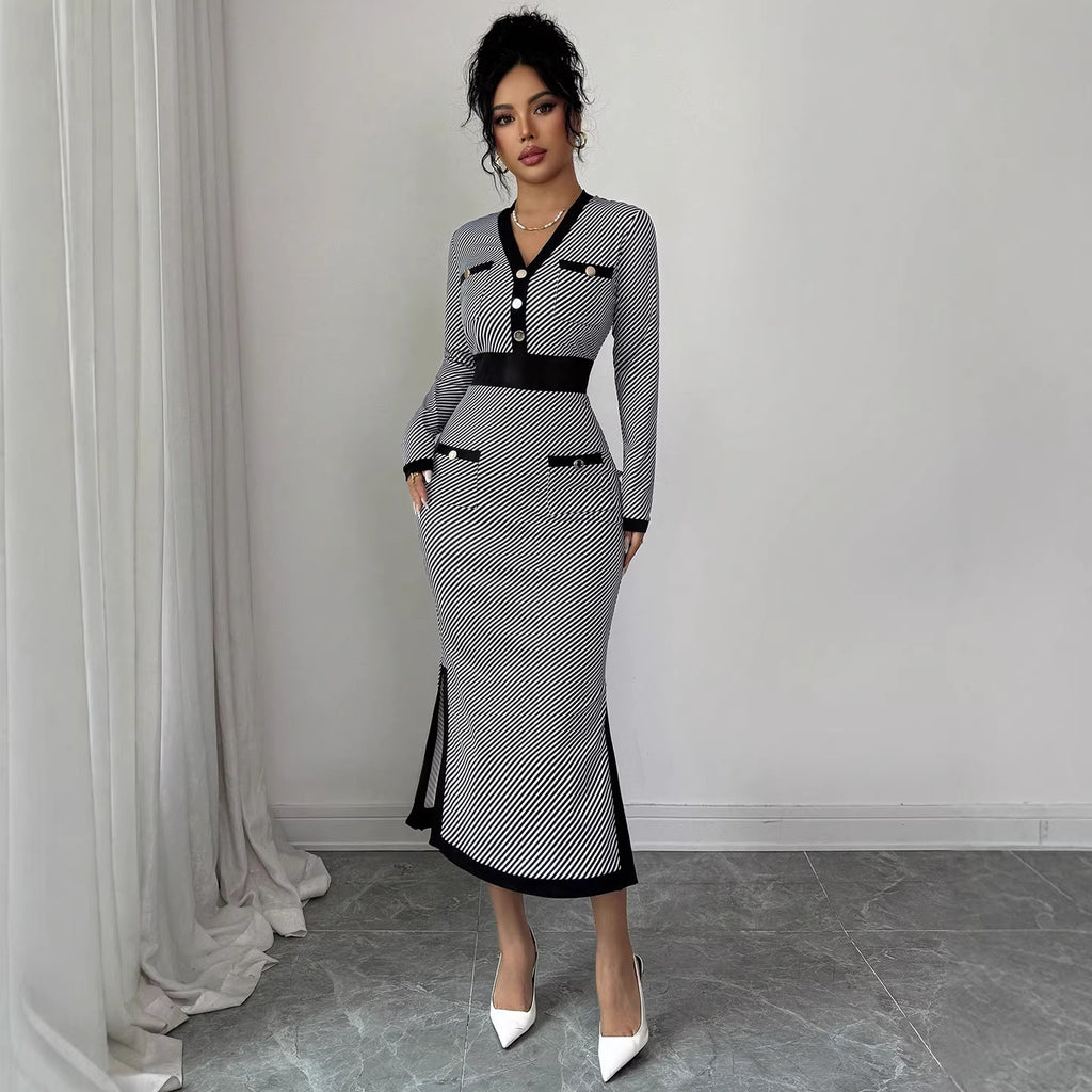 Fashionable Minimalist And Slim Fit Womens Dress