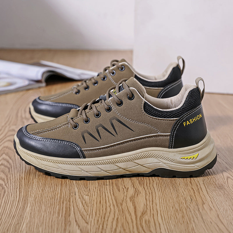 Mens Casual Plus-size Waterproof Thick-soled Sneakers