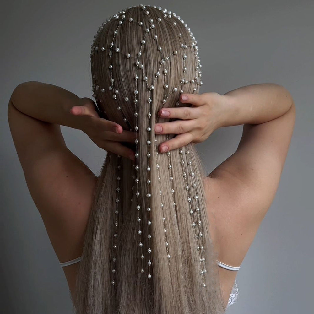 High-end Pearl Hairband Accessory For Formal Dresses