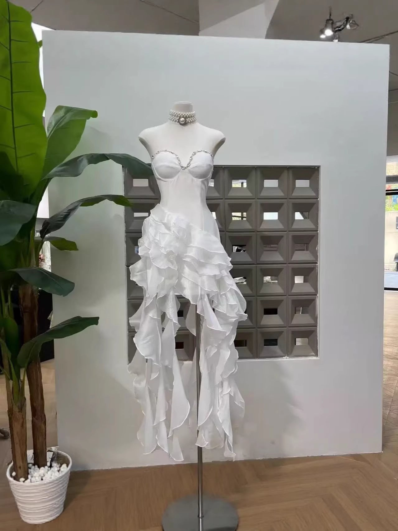 New Womens Dress Asymmetric Socialite-style Gown