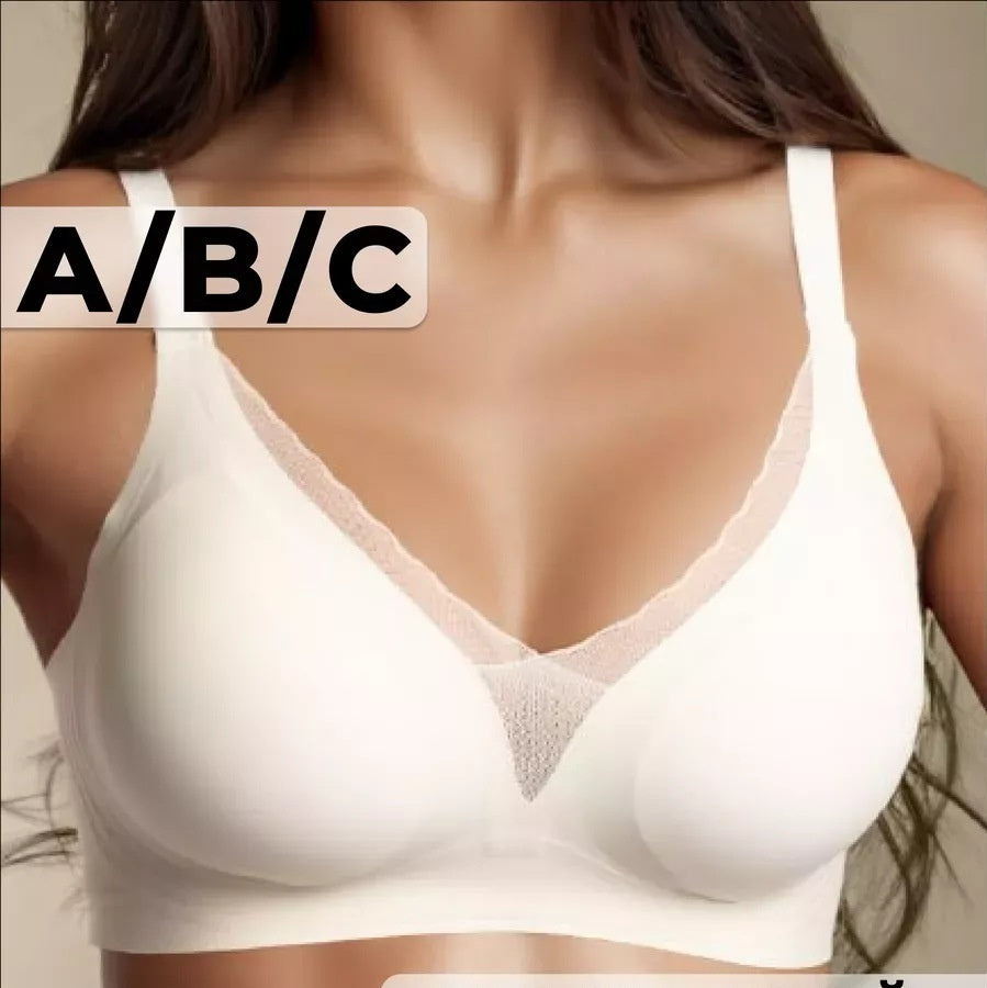 Seamless Full-Cup Plunge Bra For Women In Plus Sizes