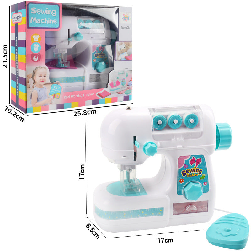 Girls' Electric Sewing Machine Small Household Appliances Toys Children's Playhouse Set Toys