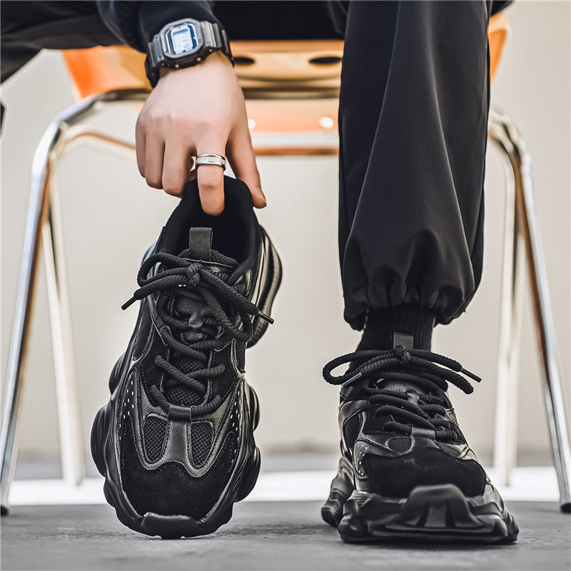 Chunky Soled Dad Sneakers With A Mesh Upper For A Casual Sporty Look