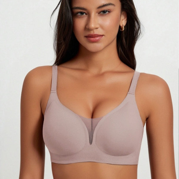 Seamless One-Piece Plus-Size Push-Up Bra For Women With A Beautiful Back