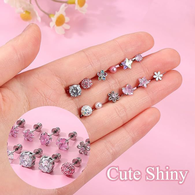 Mud Ball Earring Set High-Quality Titanium Steel Earrings In A Multi-Piece Set