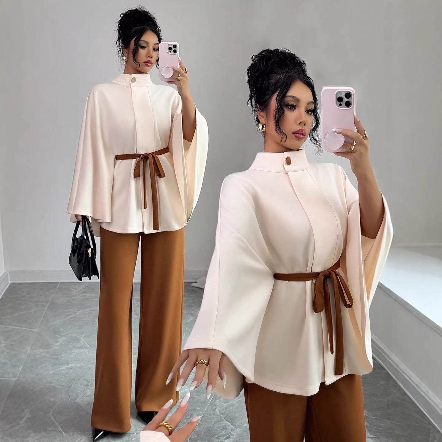 Stylish Minimalist And Relaxed Fit Womens Long Sleeve Set