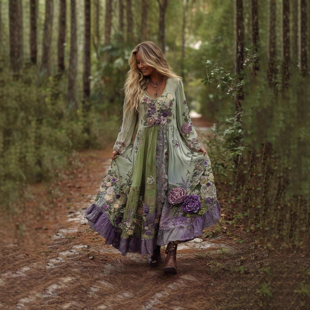 Fashionable Casual Dress With Digital Print