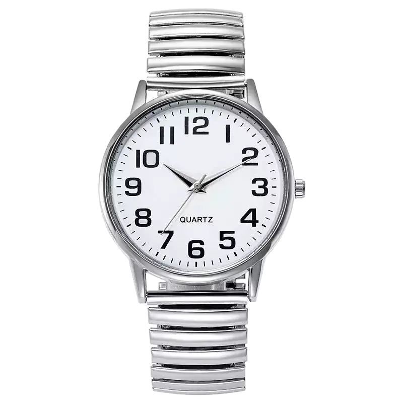 Quartz Watch With A Pointer-style Digital Face For Men And Women