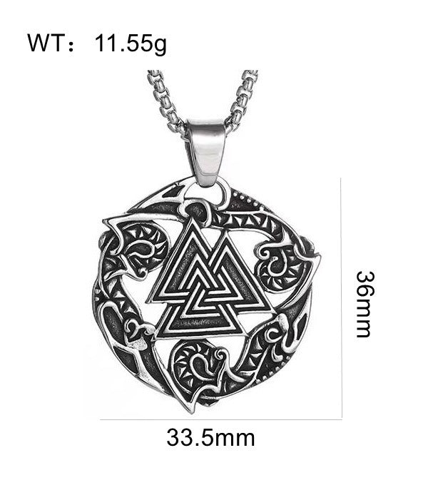 Fashionable Titanium Steel Pendant With A Vintage Design