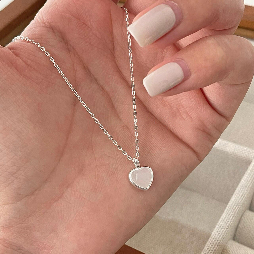 Sweet Pendant Rock Candy Heart Clavicle Necklace