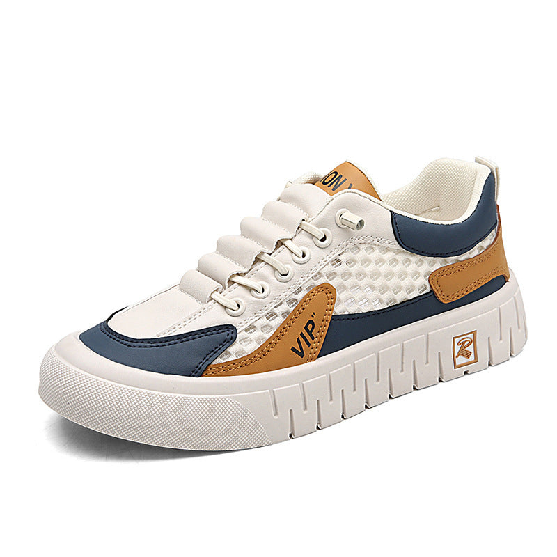 Mens Casual Breathable Mesh-panel Athletic Shoes