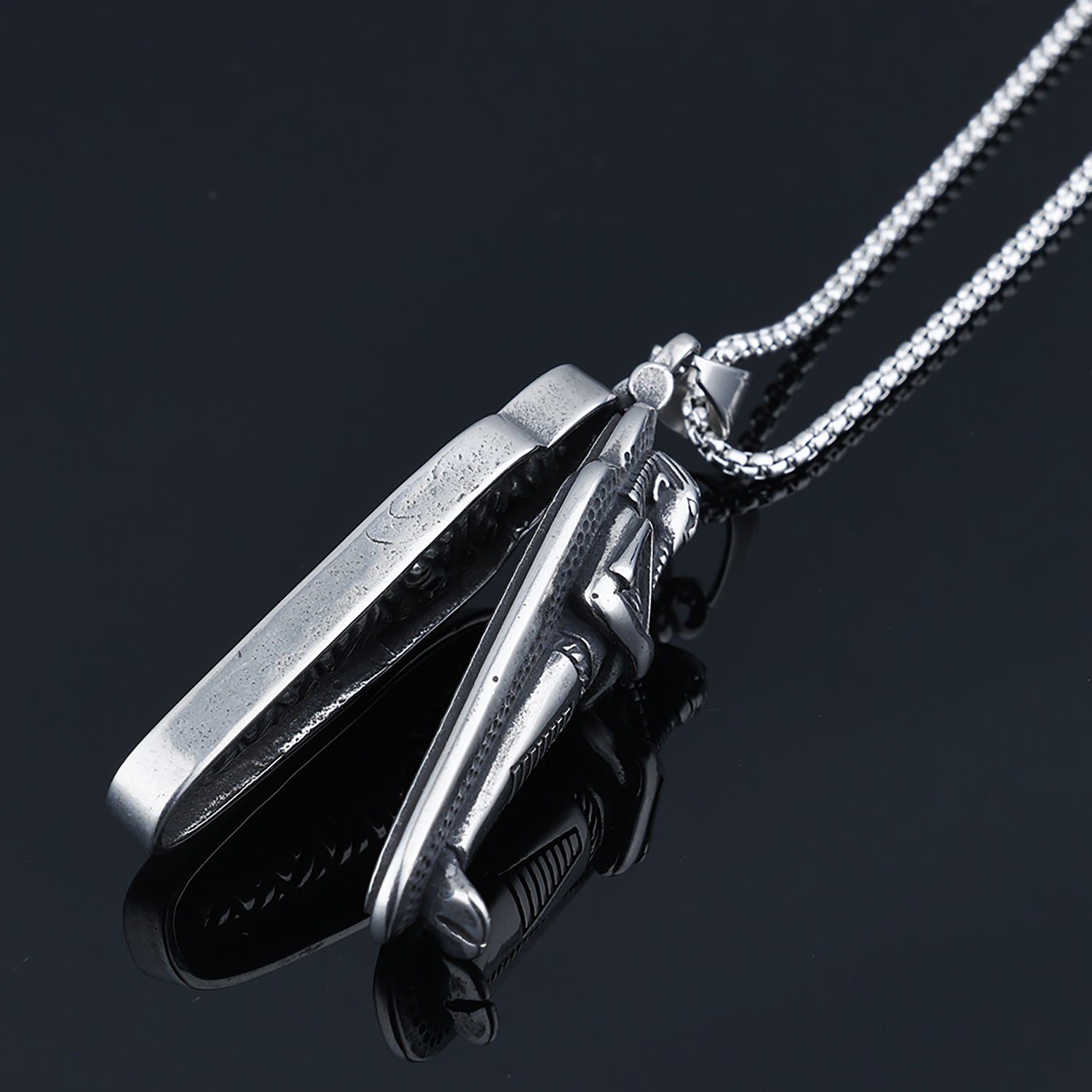 Vintage Titanium Steel Trendy Necklace In A Mummy Design