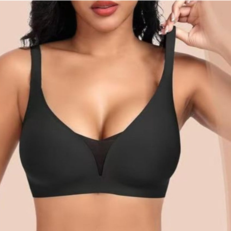 Seamless One-Piece Plus-Size Push-Up Bra For Women With A Beautiful Back