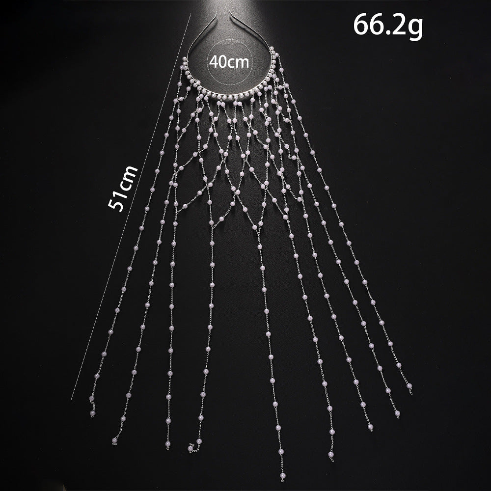 High-end Pearl Hairband Accessory For Formal Dresses