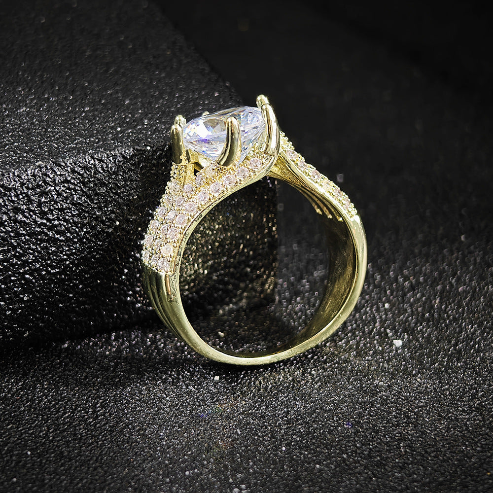 Womens Classic Six-Prong Luxury Ring