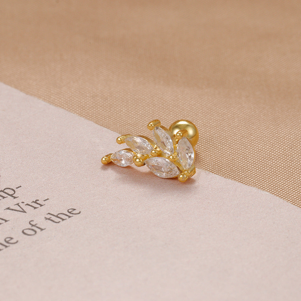 Stainless Steel Screw-back Stud Earrings