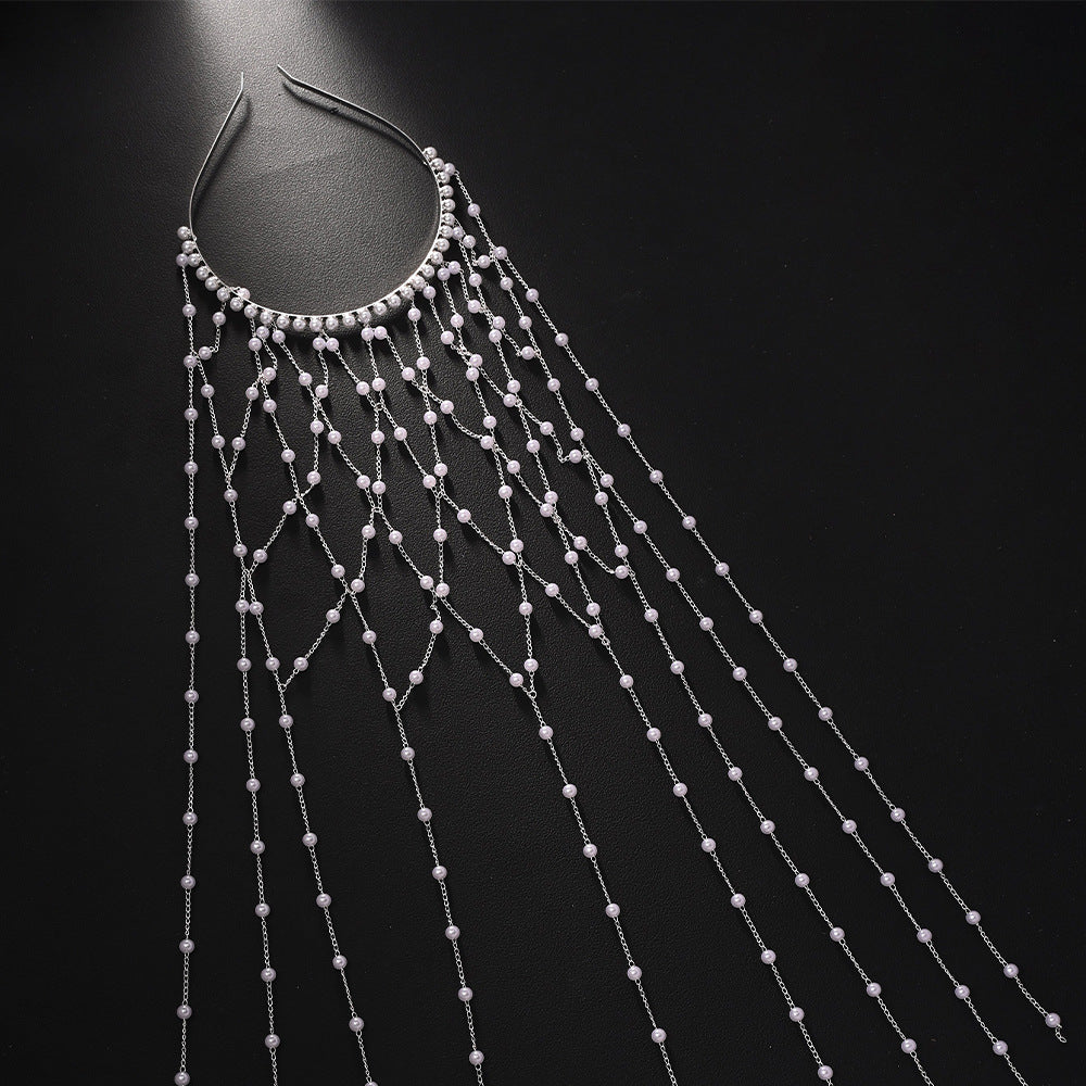 High-end Pearl Hairband Accessory For Formal Dresses