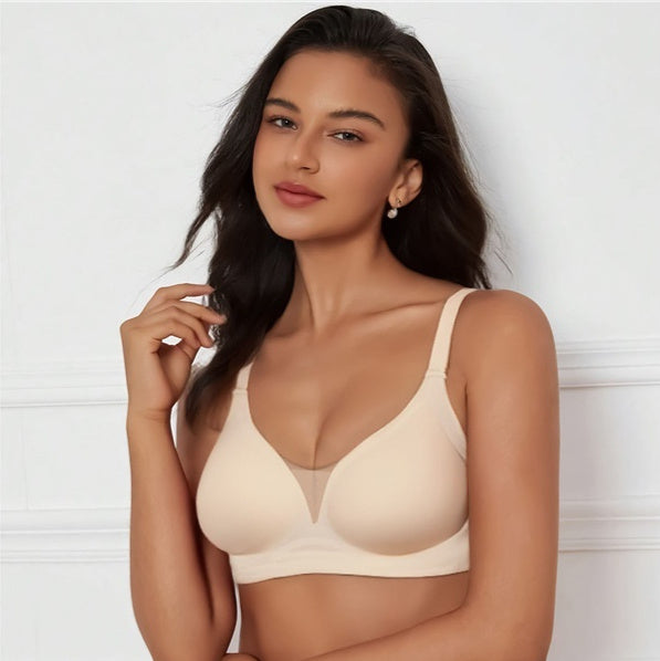 Seamless One-Piece Plus-Size Push-Up Bra For Women With A Beautiful Back