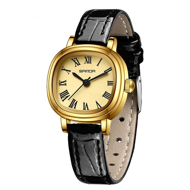 Women's Square Roman Scale Quartz Watch