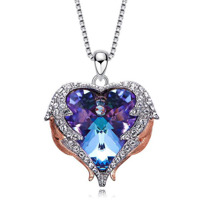 Heart Of The Ocean Necklace Angel Wings