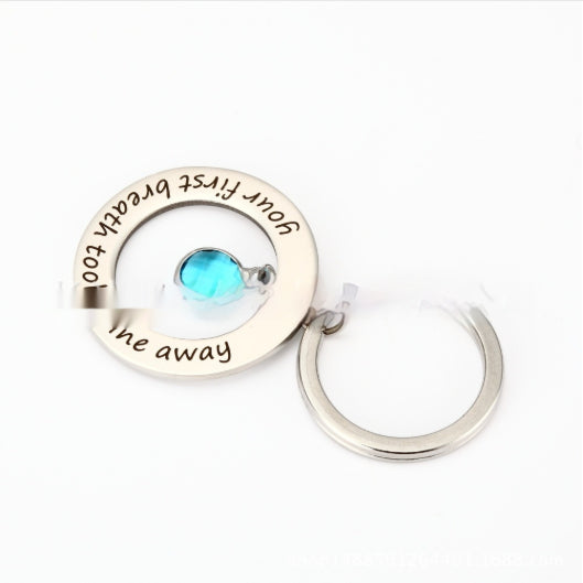 Customizable Stainless Steel Colored Diamond Necklace