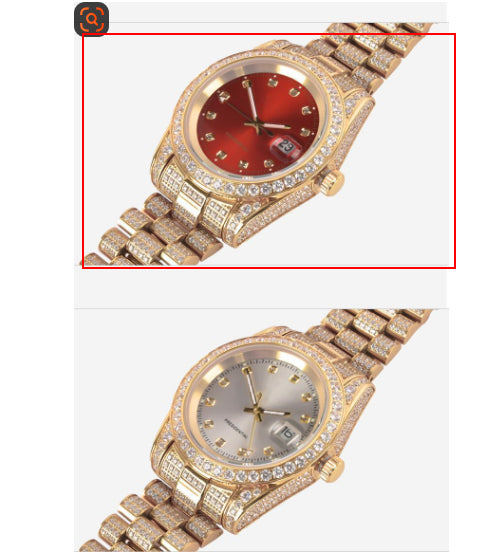 Mens Round Quartz Watch With A Steel Bracelet And A Diamond-encrusted Dial