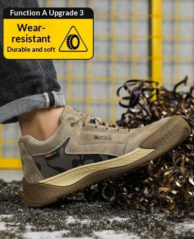 Mens Safety Shoes With Steel Toes  Designed To Protect Against Crushing And Puncture Hazards