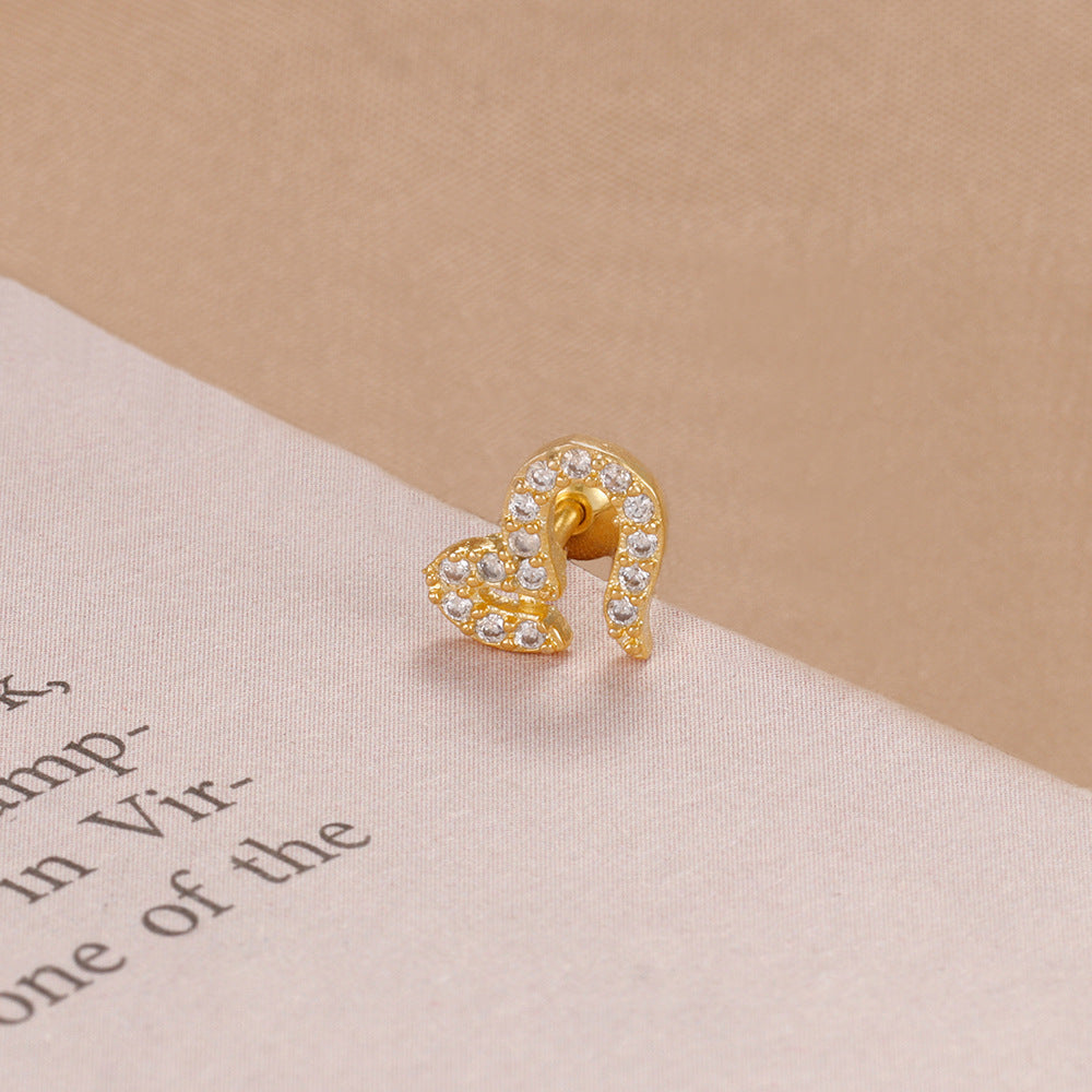 Stainless Steel Screw-back Stud Earrings