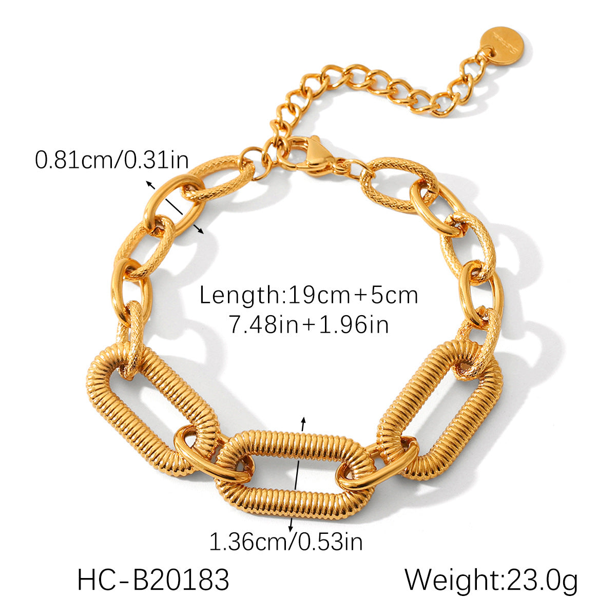 Stainless Steel Light-Luxury High-End Irregular Heart-Shaped Titanium Steel Bracelet