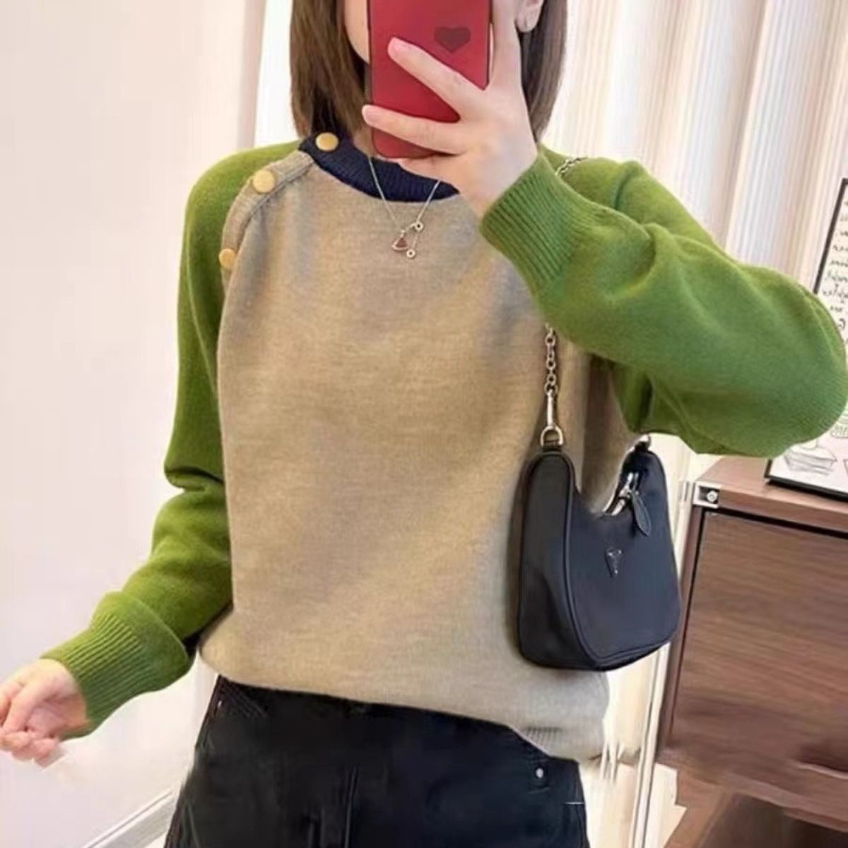 Womens Sweater With A Relaxed Designer-inspired Knit Top