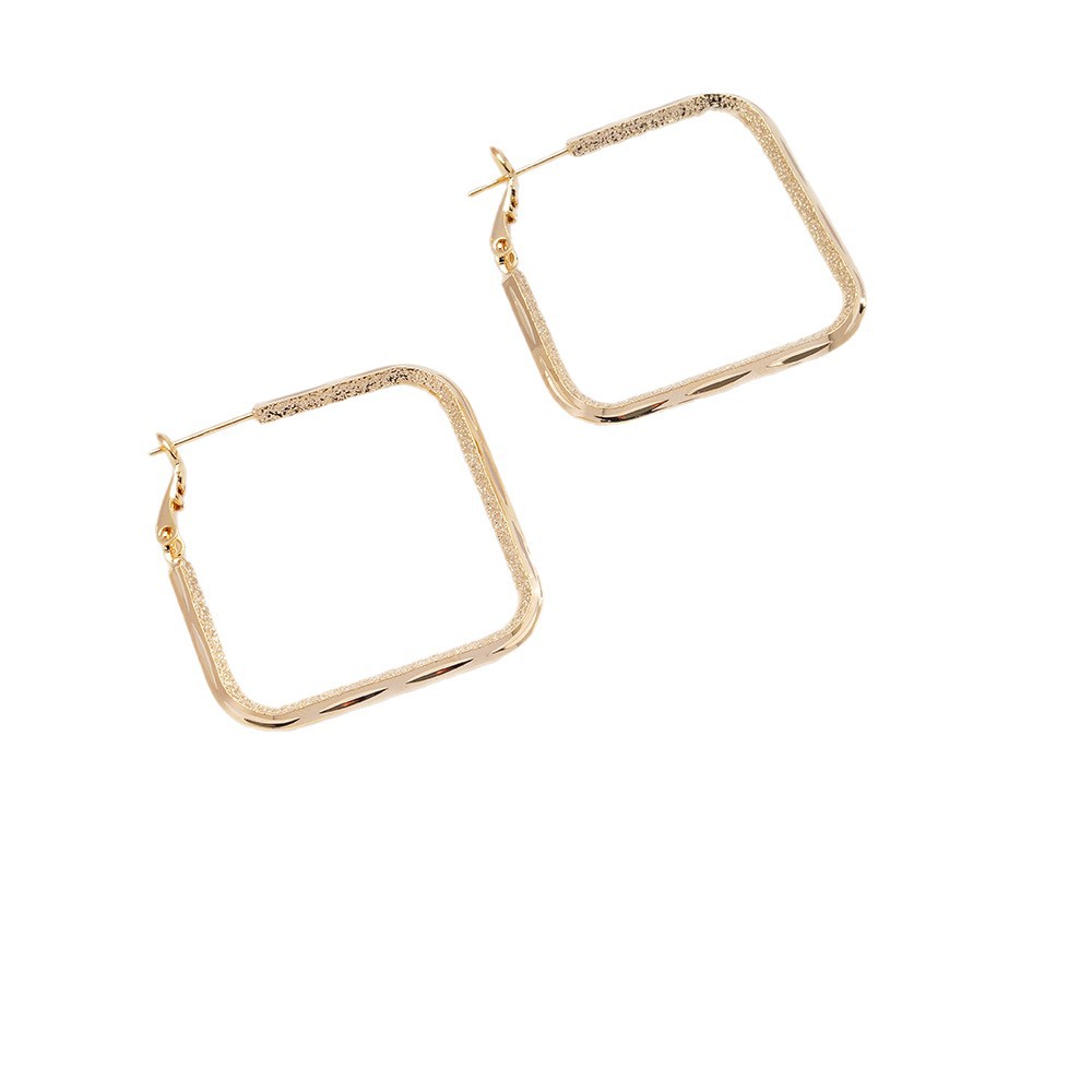 Silver Needle Minimalist Square Earrings With A Chic Cool And Understated Style