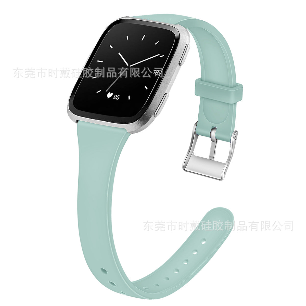 Silicone Strap Smart Watch Shrink Silicone Solid Color Watch Band