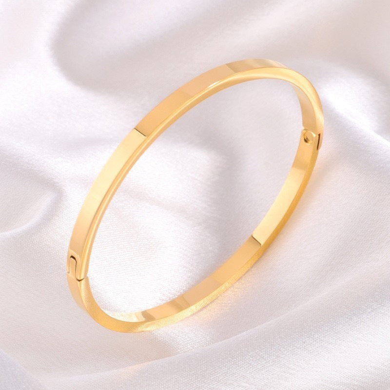 Stainless Steel DIY Engraved Name Trendy European And American-style Bracelet