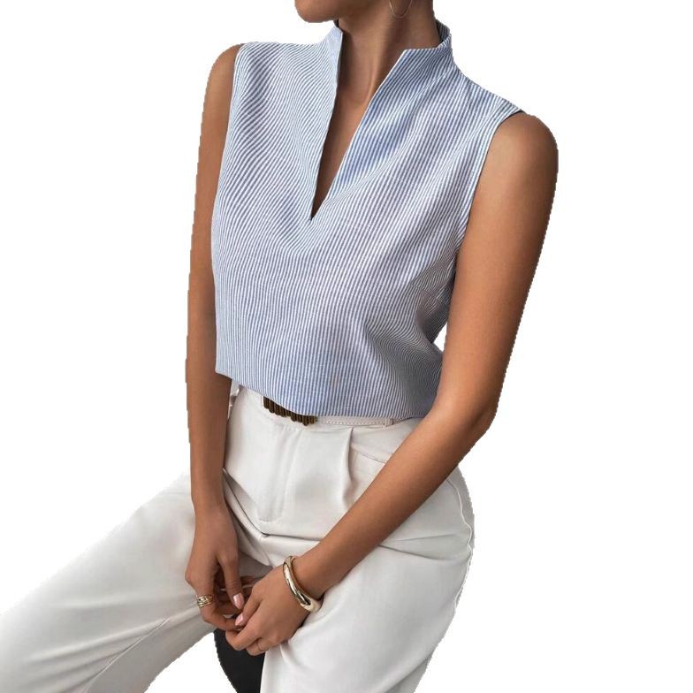 Stylish Minimalist Slim Fit Sleeveless Top For Women