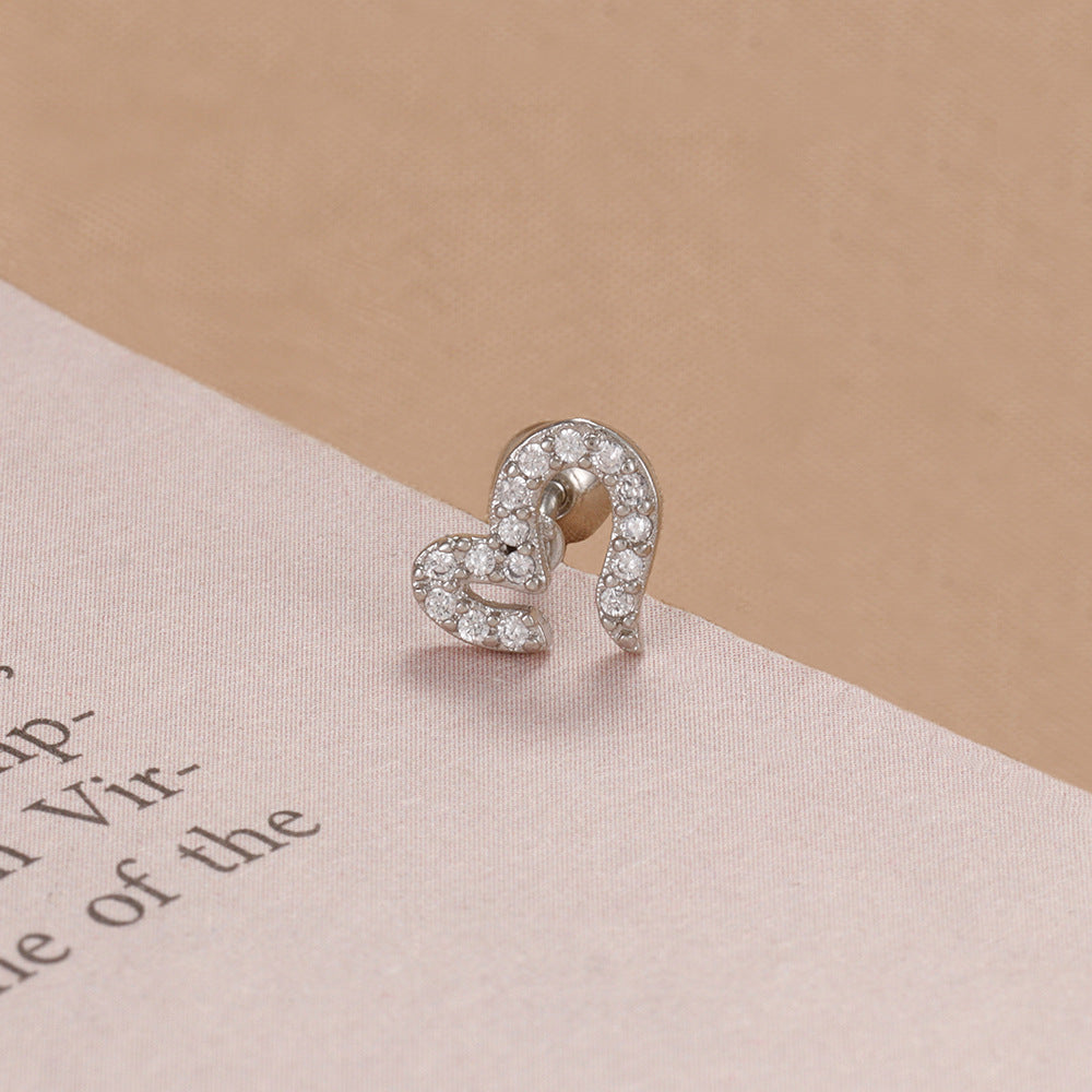 Stainless Steel Screw-back Stud Earrings