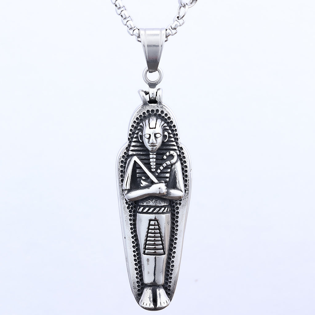 Vintage Titanium Steel Trendy Necklace In A Mummy Design