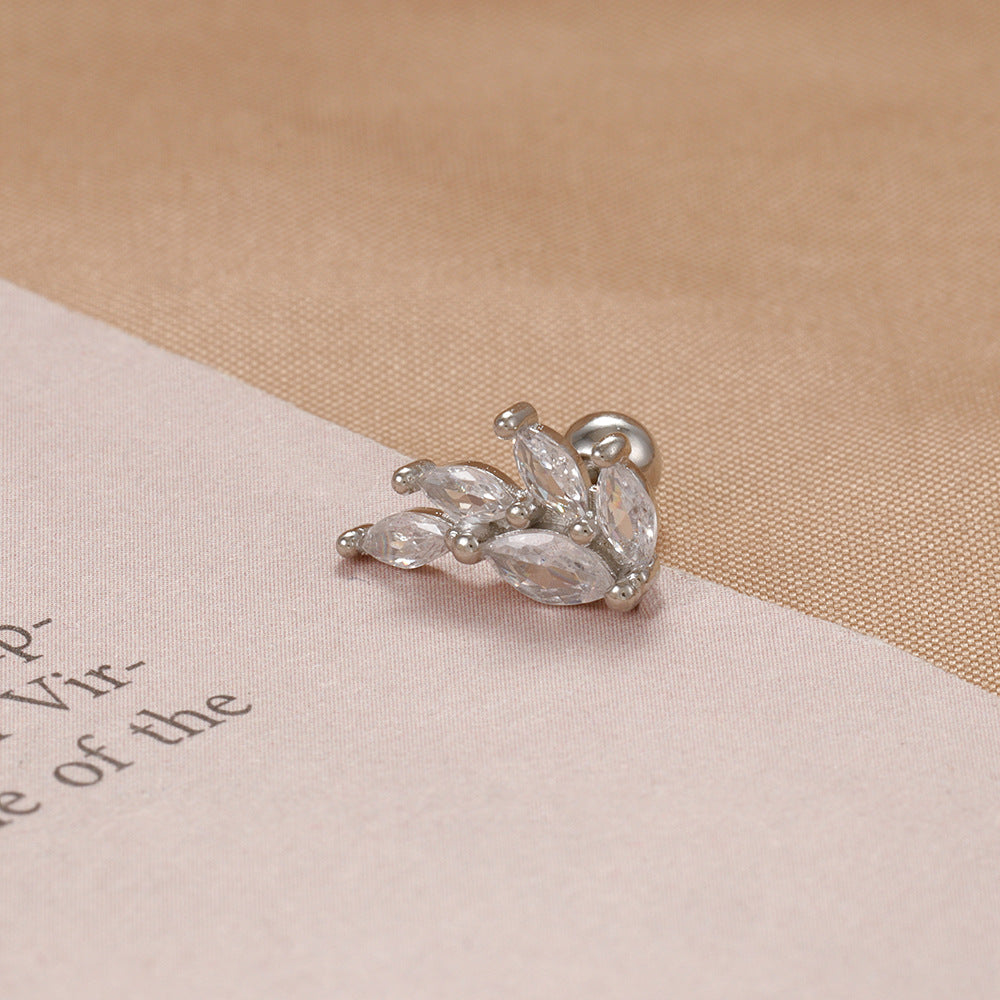 Stainless Steel Screw-back Stud Earrings